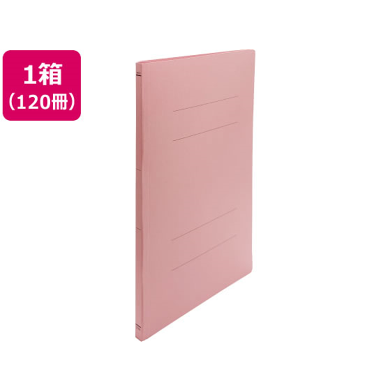 Forestway フラットファイルライト A4タテ とじ厚15mm ピンク 120冊 1箱(ご注文単位1箱)【直送品】
