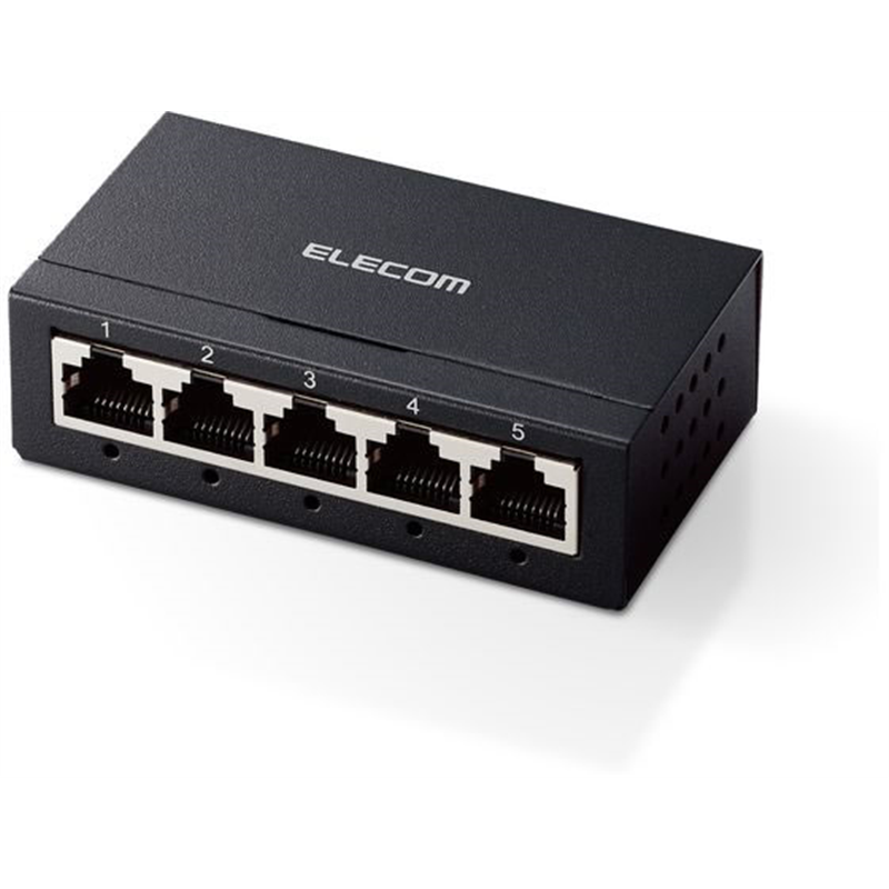 エレコム スイッチングハブ 5ポート EHC-G05MA-B 1個(ご注文単位1個)【直送品】