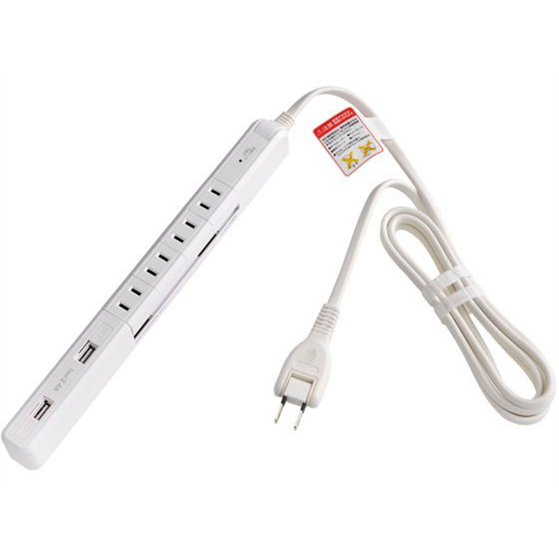 朝日電器 USBタップ WBS-SL402USB(W) 1個(ご注文単位1個)【直送品】