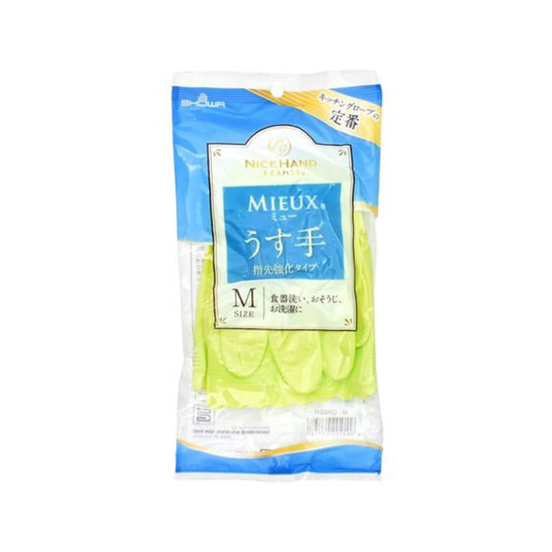 ショーワ グローブ ナイスハンド ミューうす手(N)グリーン M 1双(ご注文単位1双)【直送品】