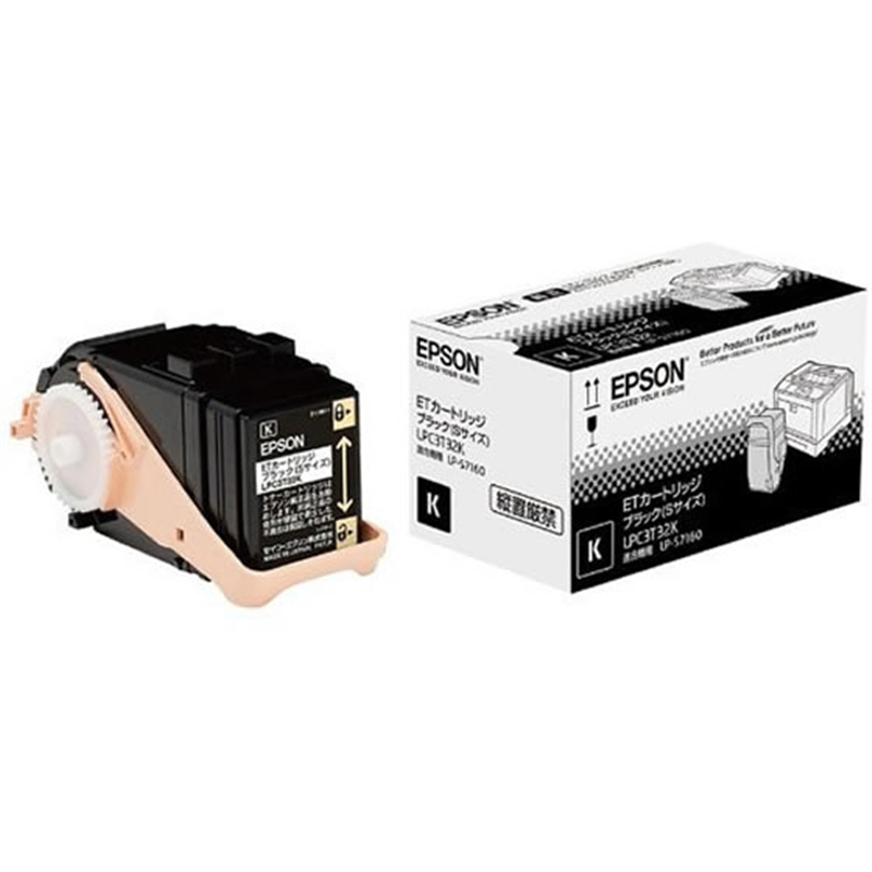エプソン ETカートリッジ ブラック Sサイズ LPC3T32K 1個(ご注文単位1個)【直送品】