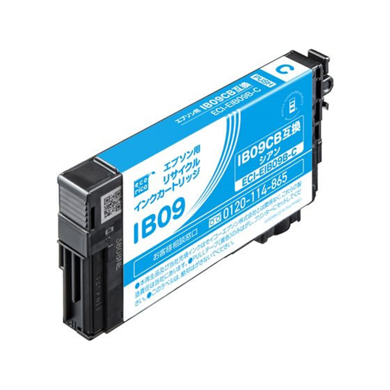 エコリカ リサイクルインク シアン ECI-EIB09B-C 1個(ご注文単位1個)【直送品】