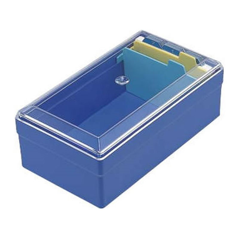 ライオン事務器 名刺整理箱 青 No.51 16012 1個(ご注文単位1個)【直送品】