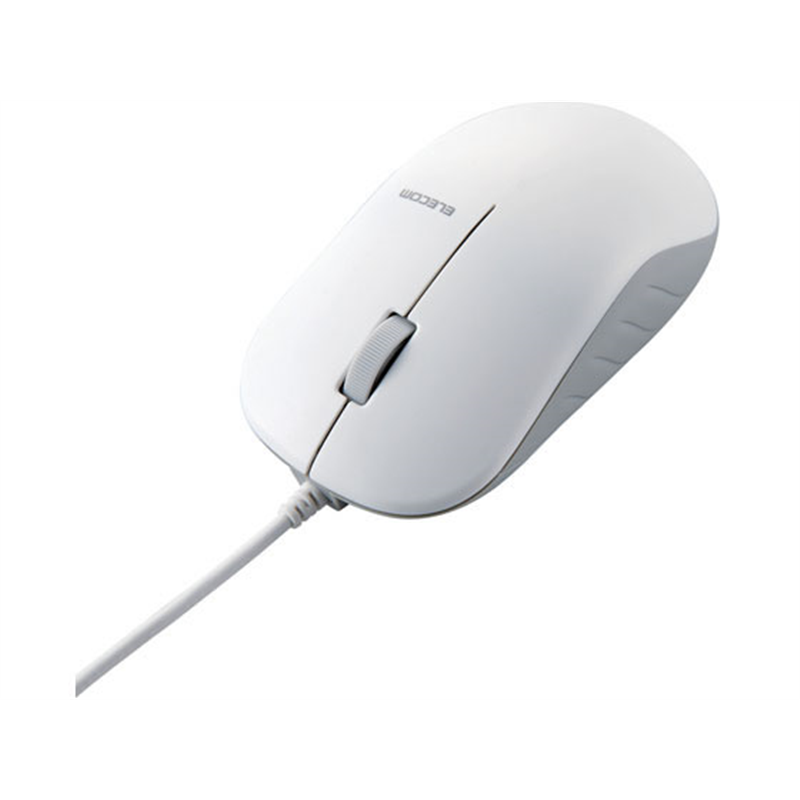 エレコム 有線高耐久BlueLED マウス 3ボタン ホワイト M-K7UBWH RS 1個(ご注文単位1個)【直送品】