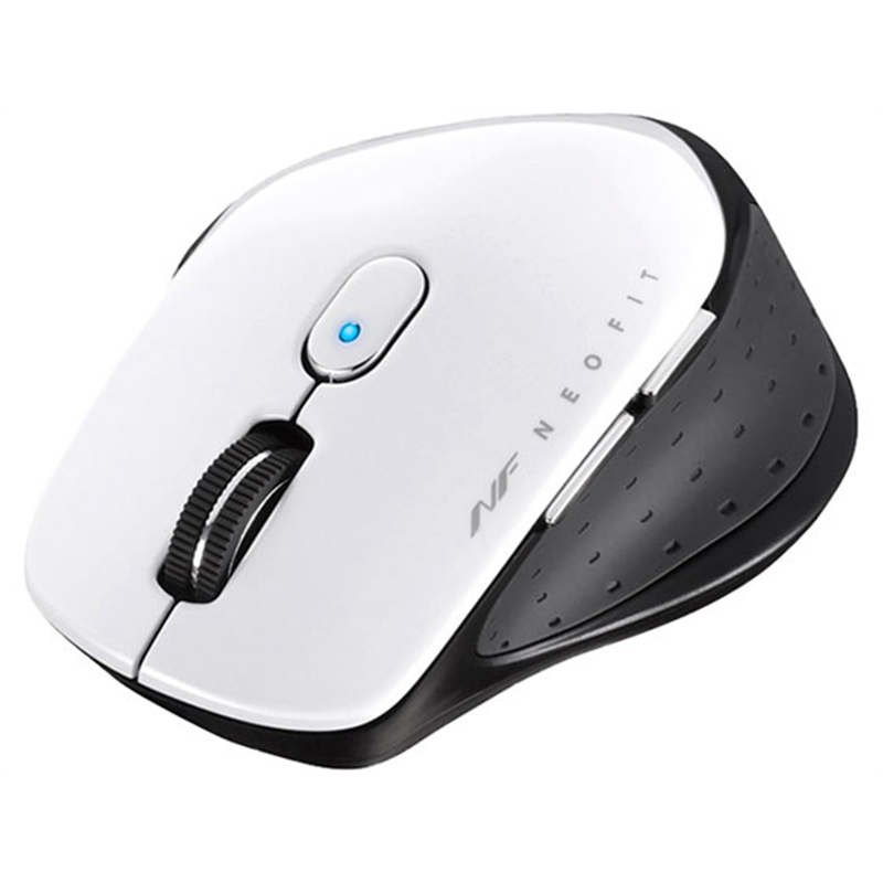 バッファロー 無線BlueLED5ボタンNEOFITマウスMホワイト BSMBW510MWH 1個(ご注文単位1個)【直送品】
