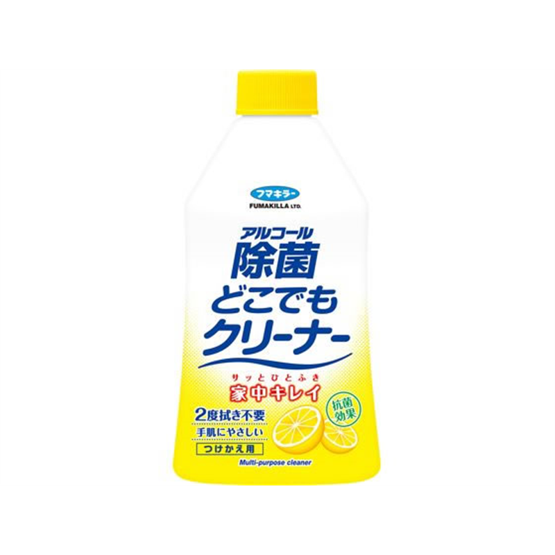 フマキラー アルコール除菌 どこでもクリーナー つけかえ用 300mL 1個（ご注文単位1個）【直送品】