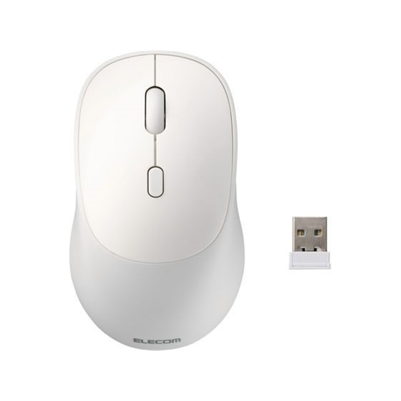 エレコム マウス マルチ接続 静音 4ボタン ホワイト M-MY20MBSXWH 1個(ご注文単位1個)【直送品】