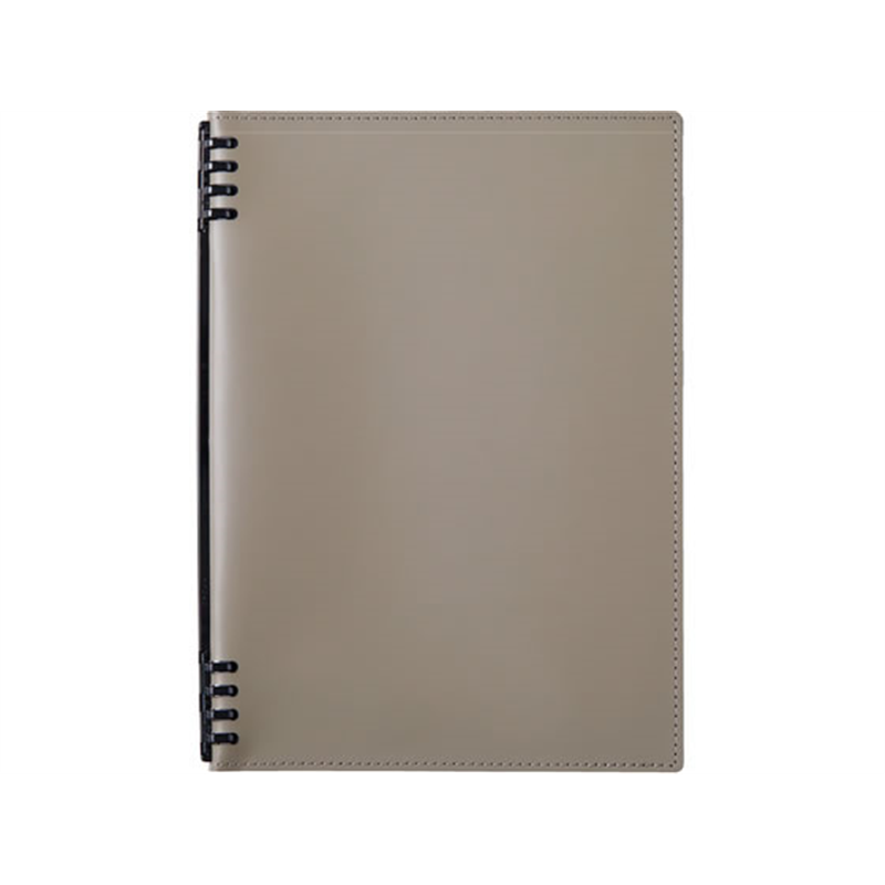 キングジム レザフェスU RN テフレーヌ グレー 9855TELU-GY 1冊(ご注文単位1冊)【直送品】