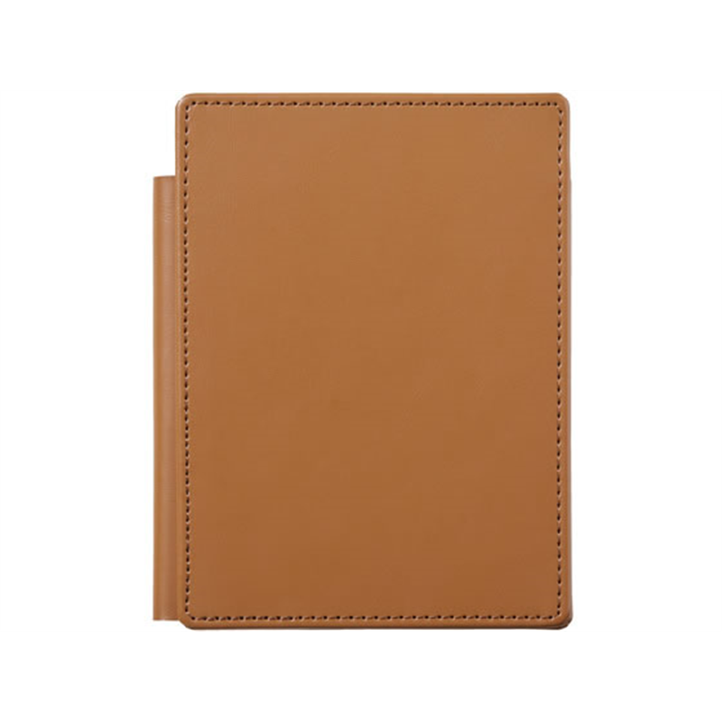 キングジム レザフェスU スライドメモパッド キャメル 9932LU-CA 1冊(ご注文単位1冊)【直送品】