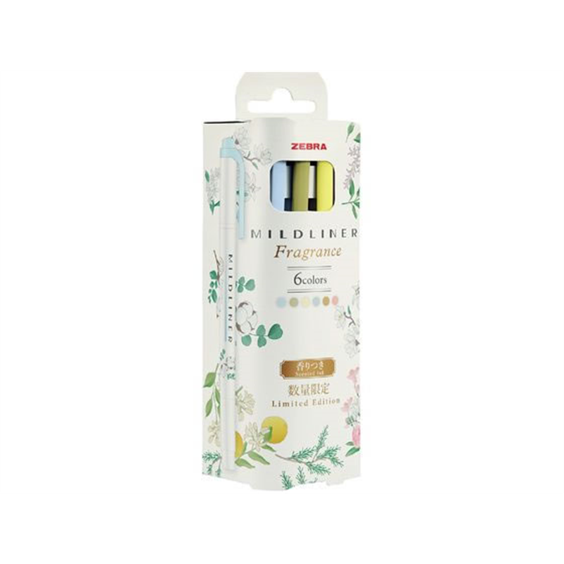 ゼブラ マイルドライナー限定 香りつき 6色セット 1セット（ご注文単位1セット）【直送品】