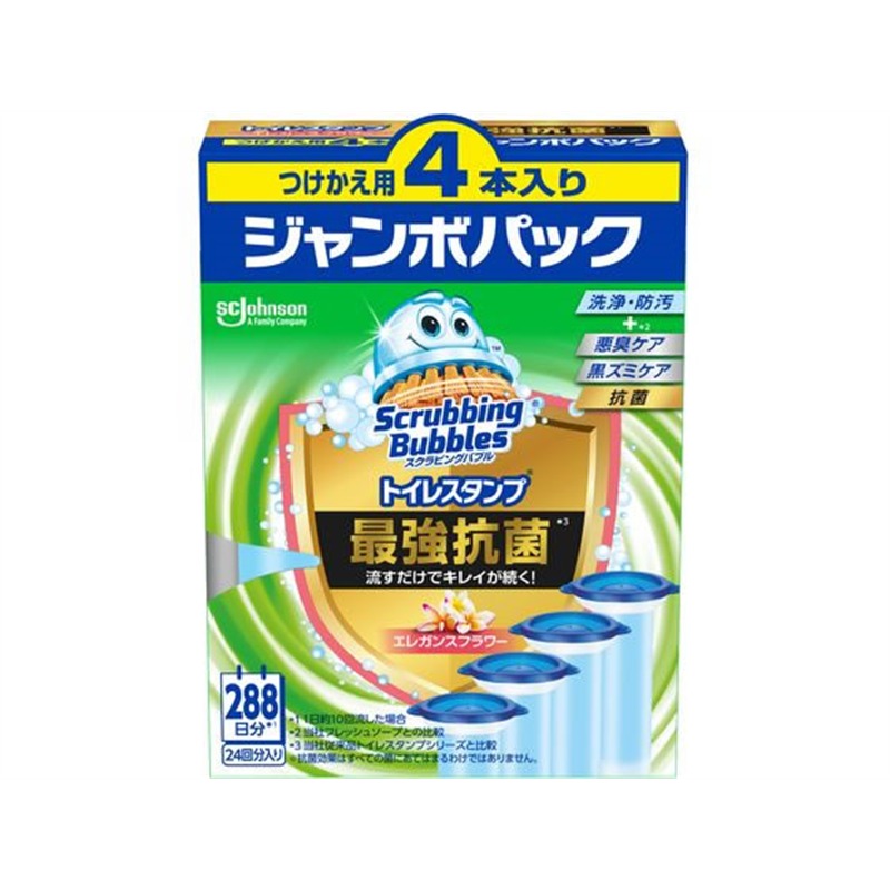 ジョンソン スラビングバブル トイレスタンプ最強抗菌 エレガンスフラワー 替 1個(ご注文単位1個)【直送品】