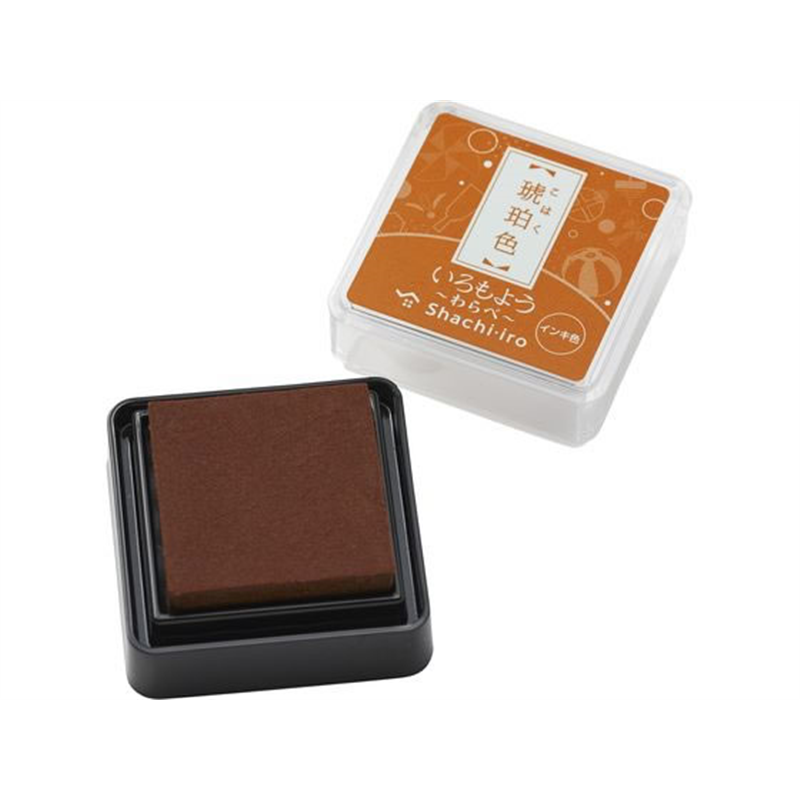 シヤチハタ いろもよう わらべ 琥珀色 HAC-S1-AB 1個（ご注文単位1個）【直送品】