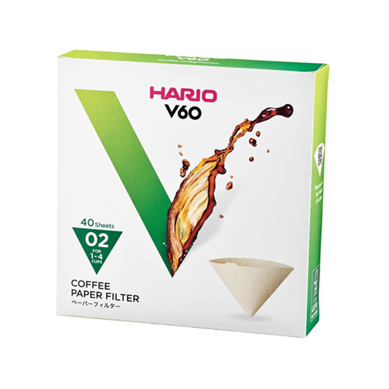 HARIO V60用ペーパーフィルター 02M 40枚 VCF-02-40M 1箱（ご注文単位1箱）【直送品】