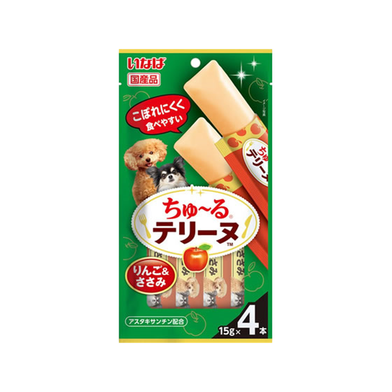 いなばペットフード ちゅーるテリーヌ りんごささみ 4本 1パック（ご注文単位1パック）【直送品】