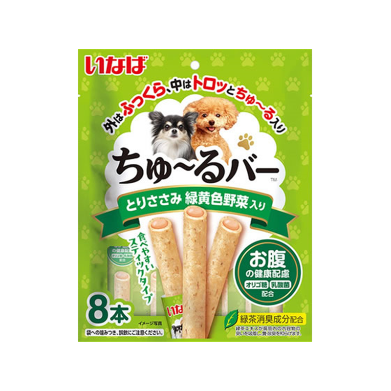 いなばペットフード ちゅーるバー 鶏 野菜 お腹 8本 1パック（ご注文単位1パック）【直送品】