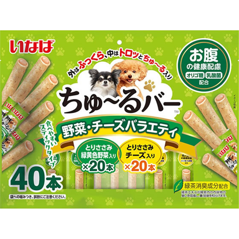 いなばペットフード ちゅーるバー 野菜チーズバラエティー お腹の健 1パック（ご注文単位1パック）【直送品】