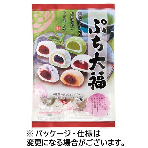 外松 ぷち大福 6種入り 185g 12袋/セット ※軽（ご注文単位1セット）【直送品】