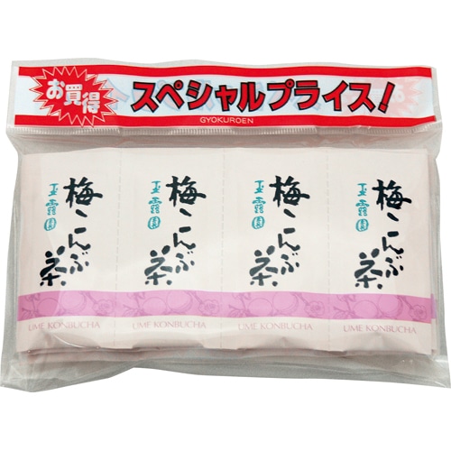 玉露園 梅こんぶ茶 84個/箱 ※軽(ご注文単位1箱)【直送品】