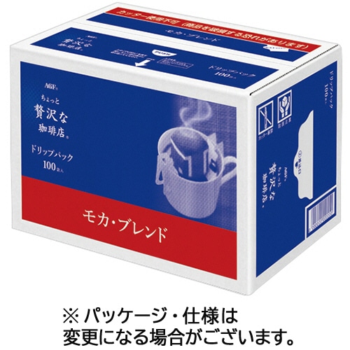 味の素AGF ちょっと贅沢な珈琲店 レギュラーコーヒー ドリップパック モカブレンド 7g 100袋/箱 ※軽(ご注文単位1箱)【直送品】