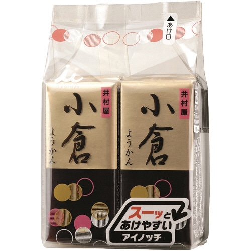 井村屋 ミニようかん 小倉 58g/本 1セット(24本:4本×6パック)(ご注文単位1セット)【直送品】