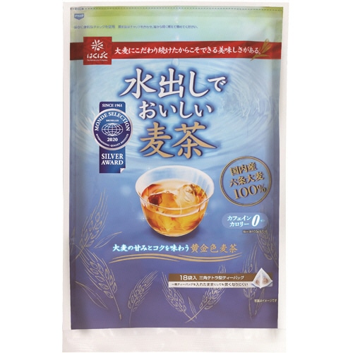 はくばく　水出しでおいしい麦茶　1セット（54バッグ：18バッグ×3袋）（ご注文単位1セット）【直送品】