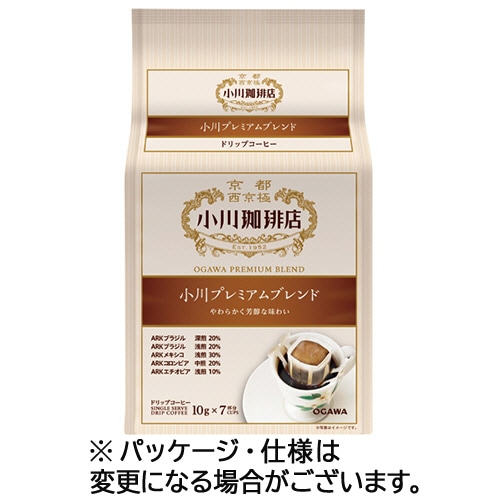 小川珈琲　小川珈琲店　小川プレミアムブレンド　ドリップコーヒー　1セット（42袋：7袋×6パック）（ご注文単位1セット）【直送品】