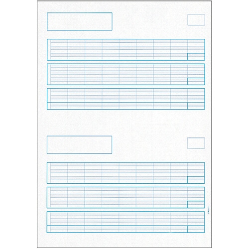 PCA 給与明細書A 罫線あり PA1111G 500枚/箱(ご注文単位1箱)【直送品】