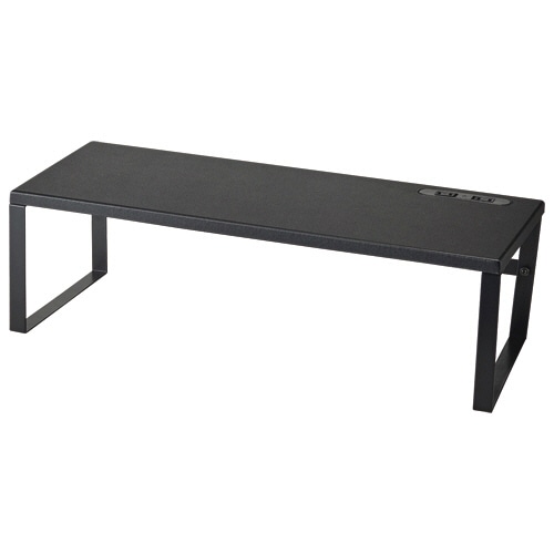COM STYLING コンセント付モニターラック ハイタイプ 幅560×高さ170mm ブラック MRH-01BK 1台(ご注文単位1台)【直送品】