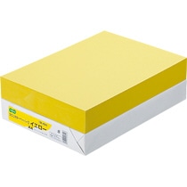 TANOSEE αエコカラーペーパーII A4 イエロー 500枚/冊(ご注文単位1冊)【直送品】