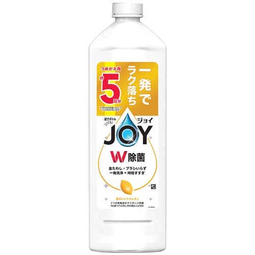 P&G ジョイ W除菌 コンパクト レモンの香り つめかえ用 特大 670ml 1本(ご注文単位1本)【直送品】