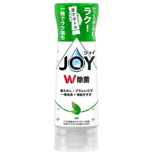 P&G ジョイ W除菌 コンパクト 逆さボトル 緑茶 本体 290ml 1本(ご注文単位1本)【直送品】