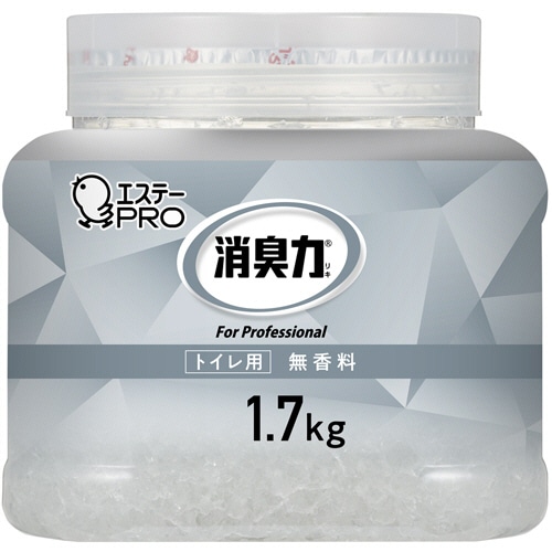 エステー 消臭力 業務用消臭剤 クラッシュゲルタイプ トイレ用 無香料 本体 1.7kg 1個（ご注文単位1個）【直送品】