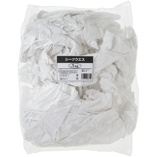 クラフトマン 綿シーツウエス 1kg HK-SW-001 1パック(ご注文単位1パック)【直送品】