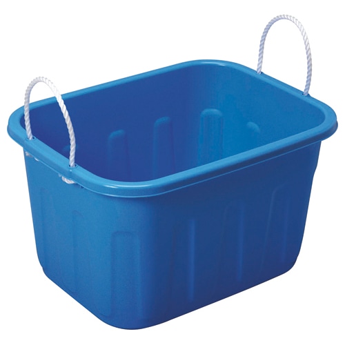 サンコープラスチック キングタブ 角型 36L ブルー 1個(ご注文単位1個)【直送品】