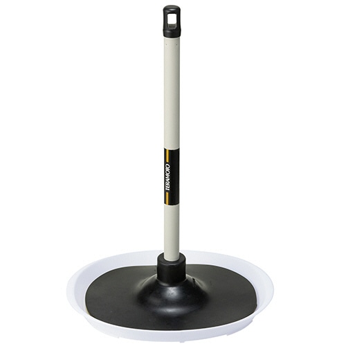 テラモト トイレのつまりとりFIT ワイド(節水便器対応) 短柄トレイ付 CL-421-080-0 1個(ご注文単位1個)【直送品】