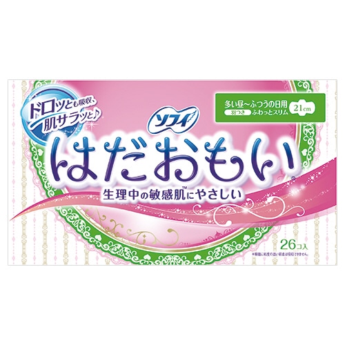 ユニ・チャーム ソフィ はだおもい ふつうの日用 羽つき 26個/袋(ご注文単位1袋)【直送品】