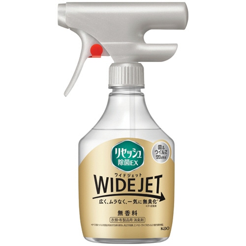 花王 リセッシュ 除菌EX WIDEJET 無香料 本体 410ml 1本(ご注文単位1本)【直送品】