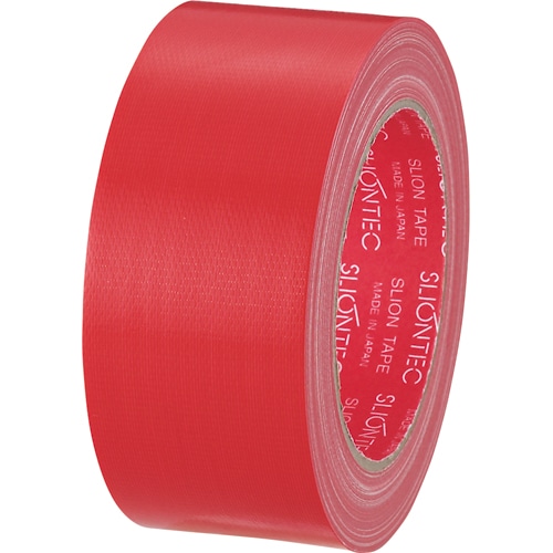 スリオンテック カラー布テープ 50mm×25m 赤 343702RD 1巻(ご注文単位1巻)【直送品】