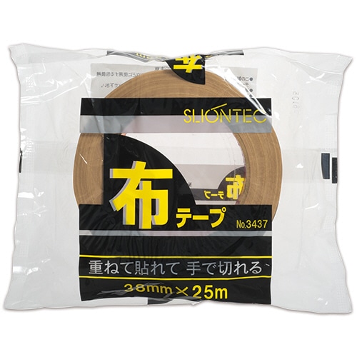スリオンテック 布テープ No.343720 38mm×25m No.343720-38x25 1巻(ご注文単位1巻)【直送品】
