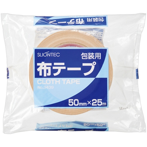スリオンテック 布テープ No.3439 50mm×25m NO.3439-00 1巻(ご注文単位1巻)【直送品】
