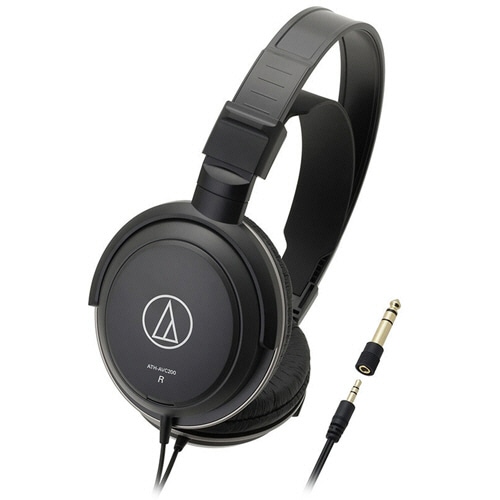 オーディオテクニカ ダイナミックヘッドホン ATH-AVC200 1個(ご注文単位1個)【直送品】