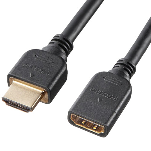 サンワサプライ HDMI延長ケーブル ブラック 0.3m KM-HD20-UEN03 1本(ご注文単位1本)【直送品】