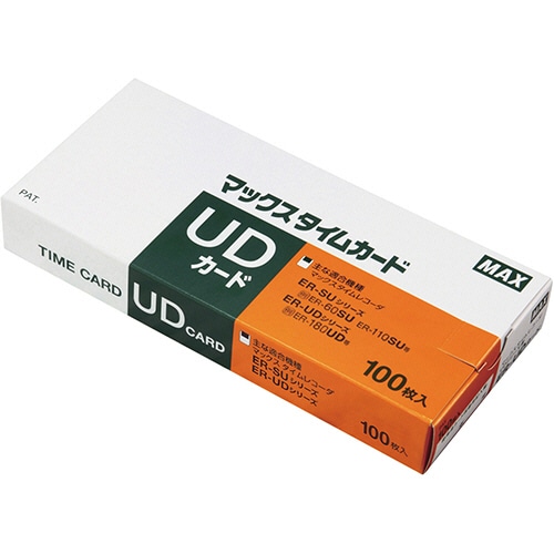 マックス タイムレコーダ用カード ER-UDカード ER90199 300枚/箱(ご注文単位1箱)【直送品】