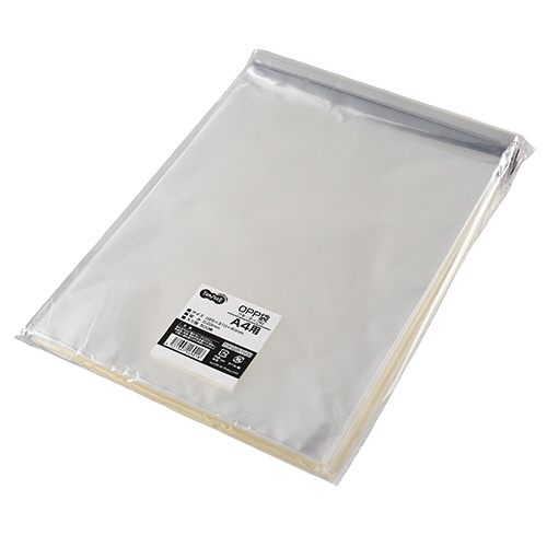 TANOSEE OPP袋 フタ・テープ付 A4用 225×310+40mm 5000枚/箱(ご注文単位1箱)【直送品】