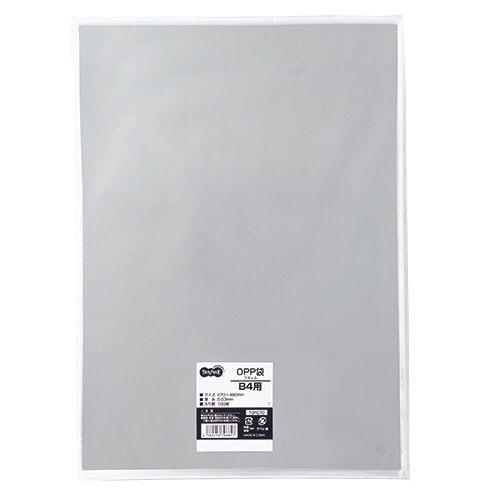 TANOSEE OPP袋 フラット B4用 270×380mm 1000枚/箱(ご注文単位1箱)【直送品】
