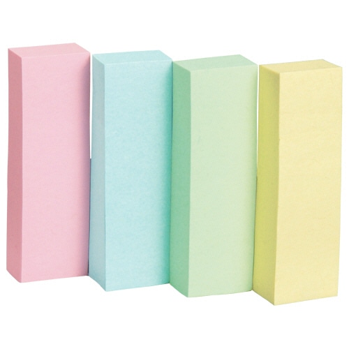 TANOSEE ふせん 50×15mm 4色混色 20冊/袋（ご注文単位1袋）【直送品】