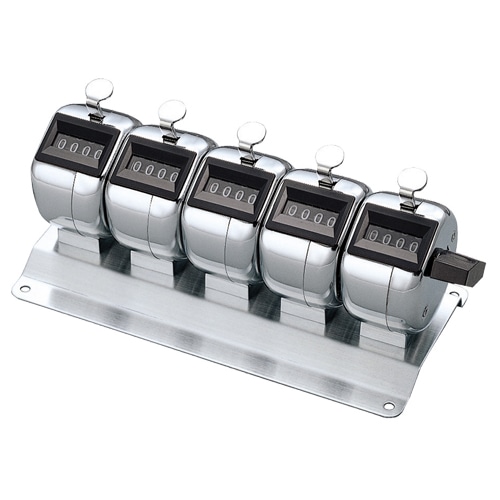 コクヨ 数取器 4桁 5連式 CL-205 1個(ご注文単位1個)【直送品】