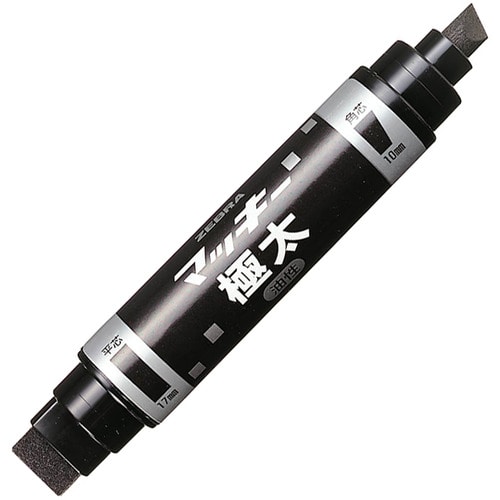 ゼブラ 油性マーカー マッキー極太 角芯太字+平芯極太 黒 MC-EB-450-BKT 1本(ご注文単位1本)【直送品】