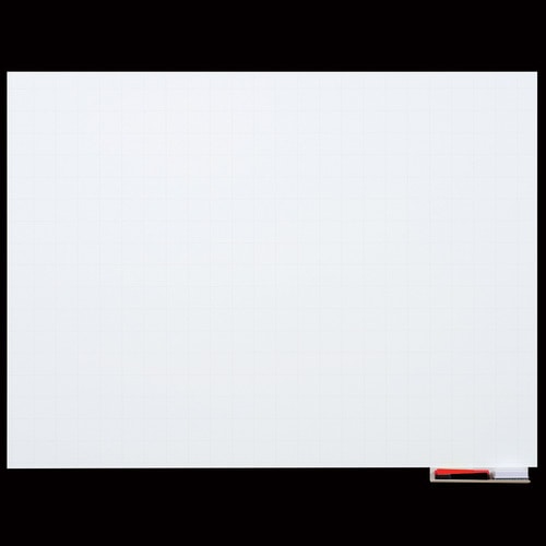 マグエックス マグネットホワイトボードシート 暗線入 超特大 1800×900mm MSHP-90180-M 1枚（ご注文単位1枚）【直送品】