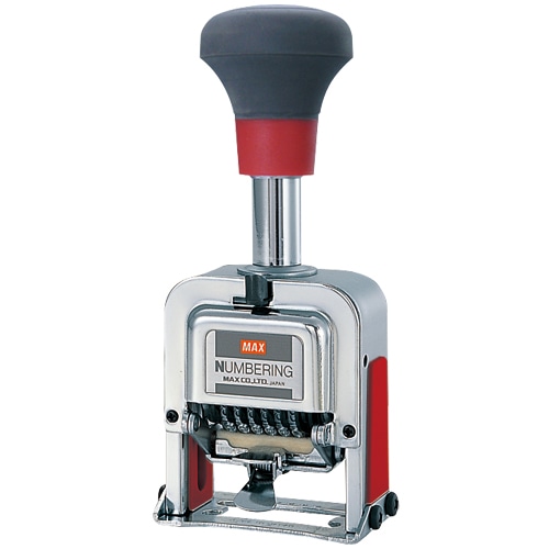マックス ナンバリング 6桁7様式 A字体 NR-607A 1個(ご注文単位1個)【直送品】